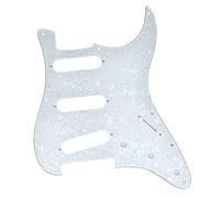 Dopro White Pearl 11 Hole Strat Style Guitar Pickguard Bridge Reversed for FD Jimi Hendrix Stratocaster