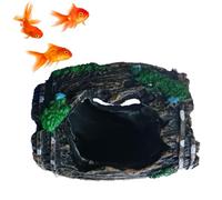 Dopsyesn Aquarium Decorations,Broken Barrel Design Resin Ornament | Artificial Tank Decor - for Small Pets Shrimp Starfish Turtle Jellyfish Reptile Freshwater