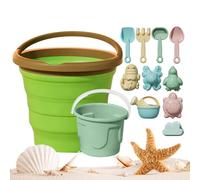 Dopsyesn Beach Sand Toys,Foldable Fruit Design Bucket Game - Colorful Kids Beach Toys - for Ages 3 and Up Boys Girls Yard Vacation Outdoor