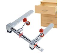 Dopsyesn Cabinet Hardware Jig Tool - Adjustable Cabinet Door Handle Jig | with Toggle Clamp Magnetic Arm Stainless Rail Positioner Adjustable for Woodworking Vanity Kitchen Hole Drilling Closet Shop