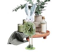 Dopsyesn Easter Bunny Statue - Cute Spring Standing Flower Decorations - Easter Spring Decor - for Lawn Outside Courtyard Porch Door Front Table Corner Indoor Party Party Offices Room Desk Home