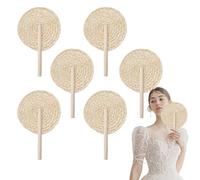Dopsyesn Palm Fan | Woven Raffia Hand Paddle Fans,Handheld Cooling Supplies Bohemian Wedding Favors for Women Couple Guest Birthday