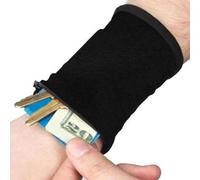 Dopsyesn Wrist Wallet for Men - Unisex Zipper Wrist Pouch,Sweat-proof Sweatband Pocket for Credit Card Access Cash Women Men Running Walking Climbing