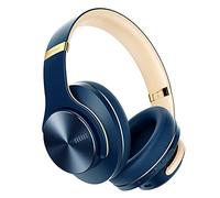 DOQAUS Bluetooth Headphones Over Ear, Bluetooth 5.3 Wireless Headphones, 90Hrs Playtime, 3 EQ Modes, Foldable Headphones Wireless with Mic, Soft Memory Protein Earpad, for Phone/PC/Travel(Navy Blue)