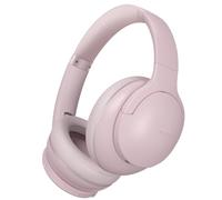 DOQAUS Bluetooth Headphones Over Ear, Bluetooth5.3 Wireless Earphones, 90 Hours Playtime, 3 EQ Modes, Wireless HiFi Stereo Bass Headphones with Microphone, Soft Ear Cups, for Phone/PC (Pink)