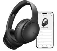 DOQAUS Bluetooth Headphones Over Ear, Headphones Wireless, APP Control | 90H Playtime, 9 EQ Modes, Bluetooth5.4, Hifi Stereo Sound Headphones, ENC Mic, Foldable, for Travel Work Study Phone, Black