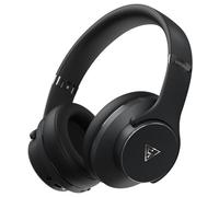 DOQAUS Bluetooth Headphones Over Ear, [Up to 90 Hours] Wireless Headphones with 3 EQ Modes, Dual 40 mm Driver, Memory Protein Ear Pads and Integrated Microphone for Smartphone/PC, Black