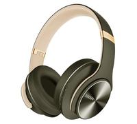 DOQAUS Bluetooth Headphones Over Ear, [Up to 90 Hours] Wireless Headphones with 3 EQ Modes, HiFi Stereo Foldable Headset with Microphone, Soft Ear Pads for iPhone/iPad/Android/Laptops (Green)