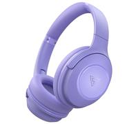 DOQAUS Bluetooth Wireless Headphones Over Ear, 70H Playtime, 3 EQ Mode, Hifi Stereo Bass Headphoens with Mic, Bluetooth 5.3 Foldable Headphones Wireless with Memory Protein Earpad for Phone/PC(Purple)