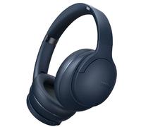 DOQAUS Wireless Headphones Over Ear, 90H Playtime Bluetooth Headphones Over Ear, 3EQ Mode, Bluetooth 5.3, HiFi Stereo Headphones Wireless with Mic, Soft Memory Protein Earmuffs,for Phone/PC(Navy Blue)