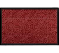 Dor Mibao Entrance Door Mat,60x90cm Durable Barrier Mat,Non Slip Backing and Low Profile Doormat for Indoor and Outdoor,Floor Mat Dirt Trapper,Absorbent Front Door Mat,Red Leaf