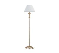 Dora 1 Light Floor Lamp Antique Brass E27 Netlighting Yellow One Size