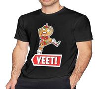 DORA A AREAM Lazarbeam T Shirt Men's Cotton Short Sleeve Casual Blouse Top for Unisex Adult M Black