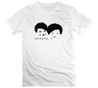 DORA A AREAM Mens Dan and Phil T Shirts M White