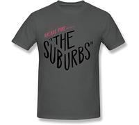 DORA A AREAM Men's The Suburbs Arcade Fire T Shirt XXL Grey