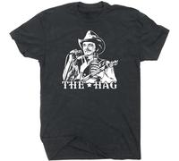 DORA A AREAM Merle Haggard T Shirt Hag Vintage Country Music Outlaw Men Concert Band L Black