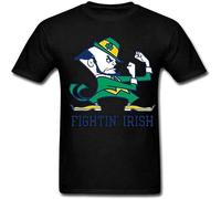DORA A AREAM Notre Dame Fighting Irish Logo Men's Short T-Shirt Men Shirt S Black