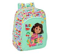 DORA - Animated Children's School Backpack, Children's Backpack, Adaptable to Trolley, Ideal for School Children, Comfortable and Versatile, Quality and Resistance, 26 x 11 x 34 cm