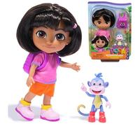 Dora Best Friends Dora & Boots, Doll & Toy Figure 2-Pack with Accessories | 6-Inch Doll, Signature Outfit, Removable Shoes, Boots Figure, Toy Backpack, Roleplay, Kids Toys for Girls & Boys Ages 3+
