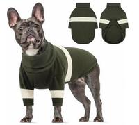 Dora Bridal Fleece Dog Sweater for Medium Dogs Stretchy Turtleneck Dog Sweaters Soft Warm Long Sleeve Pet Shirt Pjs Clothes for French Bulldog