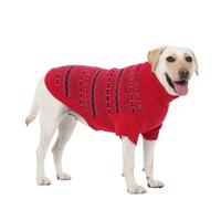 Dora Bridal Small Dog Sweater, Warm Knitted Puppy Turtleneck for Winter Christmas, Dog Clothes for Chihuahua, French Bulldog, Yorkie(XL,Red