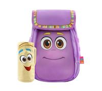 DORA Girls Backpack And Pencil Case, Cute Kids Backpack, Fun School Bag, Purple One Size