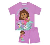 DORA Girls Pyjamas, Short Sleeve Girls' Pyjama Sets, Kids Pjs For Summer, Ages 2 To 8 Years