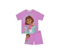 Dora Girl's Short Sleeve Pyjamas in Purple | Size: 4-5 Years Dora Purple 4-5 Years