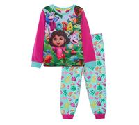 DORA Girls The Explorer Pyjamas for Kids Girls Full Length Pjs Set Nightwear
