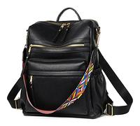 Dora & Liz Women's Backpack, Pu Black, M