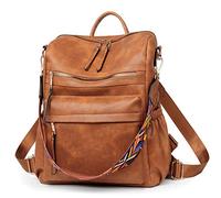 Dora & Liz Women's Backpack, Pu Brown, M