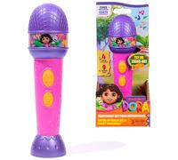 Dora, Rainforest Rhythms Microphone with Music, Sound Fx and Bilingual Phrases, Kids Toys for Girls and Boys Ages 3 and Up