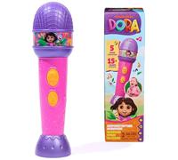 Dora, Rainforest Rhythms Microphone with Music, Sound Fx & Bilingual Phrases, Children's Toy for Girls and Boys from 3 Years
