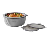 Dora Round Bowl Food Storage Container, Dark Gray, 4200ml