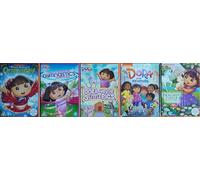 DORA THE EXPLORER 1-5 COLLECTION / 1. DORA AND FRIENDS / 2. ENCHANTED FOREST ADVENTURES / 3. 3 LITTLE PIGS / 4. FANTASTIC GIMNASTIC ADVENTURE / 5. CHRISTMAS CAROL = ULTIMATE 5x DVD SET