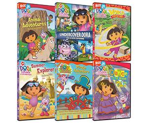 Dora the Explorer: Animal Adventures / Undercover Dora / World Adventure / Summer Explorer / Pirate Adventure / Dance to The Rescue (6-Pack)