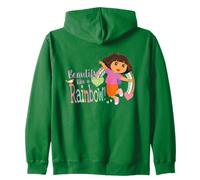 Dora The Explorer Beautiful Like A Rainbow Zip Hoodie