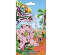 Dora the Explorer Beauty Accessory Set | Kids Kit with Tweezers, Scrunchie and Necklace | Dora Hair Accessories