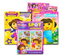 Dora the Explorer Coloring Book Super Set - 3 Dora Coloring Books Bundle with Dora Play Pack (Dora and Friends Party Supplies)