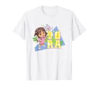 Dora the Explorer Dora And Friends Colorful Sketch Logo T-Shirt