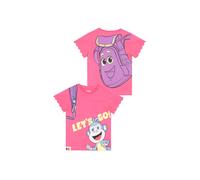 Dora The Explorer Girl's Dora Short Sleeve T-Shirt in Pink | Size: 2-3 Years Dora The Explorer Pink 2-3 Years