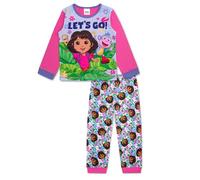 DORA the Explorer Girls Pyjamas Pj's | Soft Cotton Character Nightwear | 18-24 Months to 6-7 Years (UK, Age, 18 Months, 24 Months) Pink