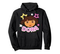 Dora the Explorer Head Pastel Stars Pop Pullover Hoodie