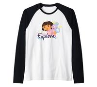 Dora The Explorer Live, Learn, Explore Raglan Baseball Tee