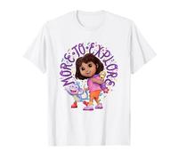 Dora the Explorer More To Explore Colorful Big Chest Logo T-Shirt