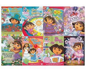 Dora the Explorer: Pirate Adventure / Shy Rainbow / Dance To The Rescue / Dora in Wonderland / Enchanted Forest Adventures / It's a Party / Big Sister Dora / Dora's Ballet Adventures (8-Pack)