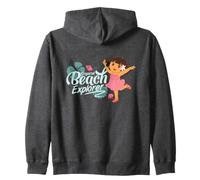 Dora The Explorer Tropical Beach Explorer Zip Hoodie