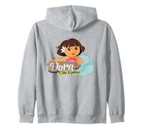 Dora The Explorer Tropical Flower Zip Hoodie