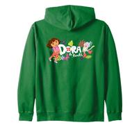 Dora The Explorer With Boots And Butterflies Zip Hoodie