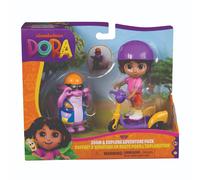 DORA Adventure Pack with Squirrel Tico - Mini Playset with 2 Figures (approx. 9 cm) and an Accessory with Function, for Imaginative Play, for Children from 3 Years